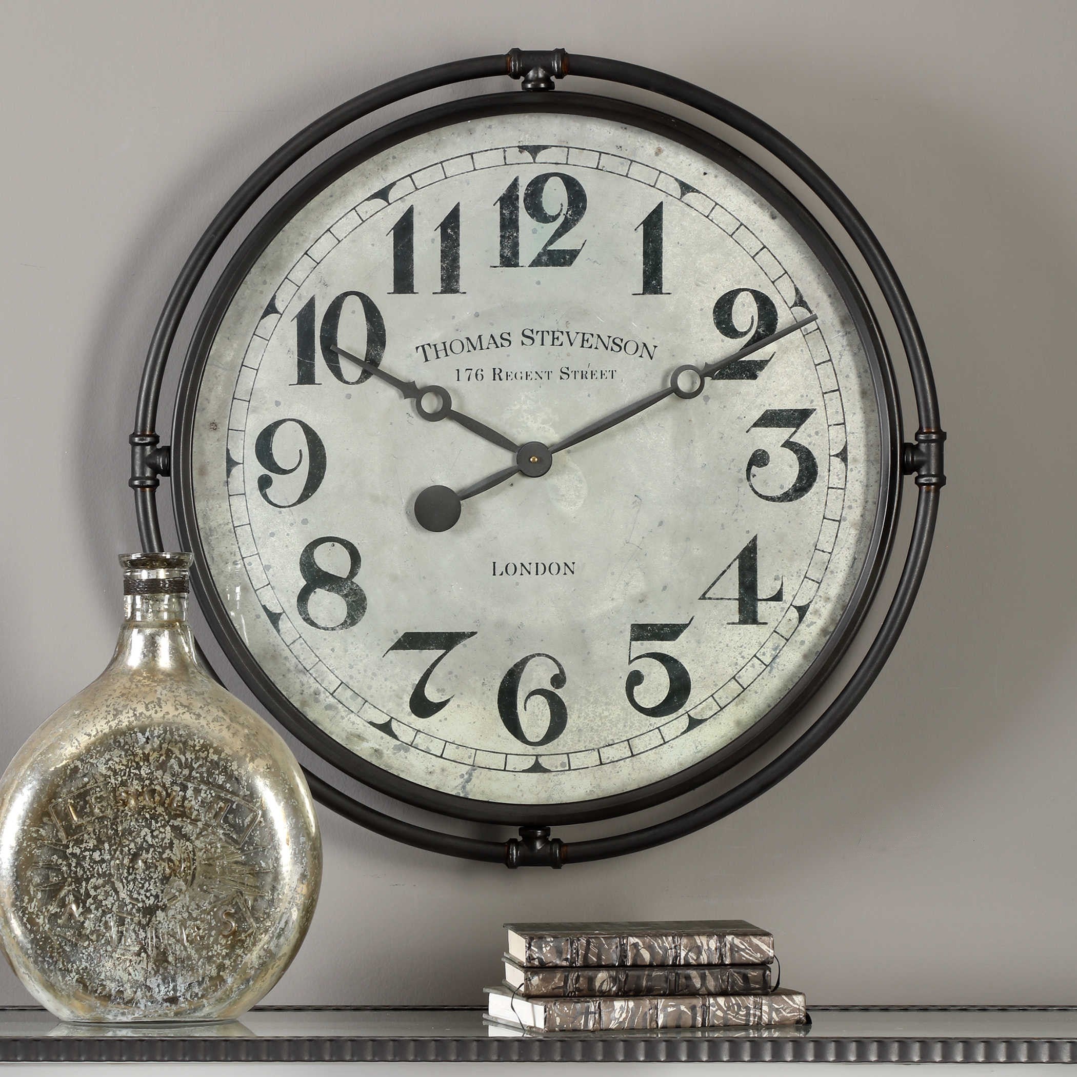 Nakul Industrial Wall Clock by Uttermost
