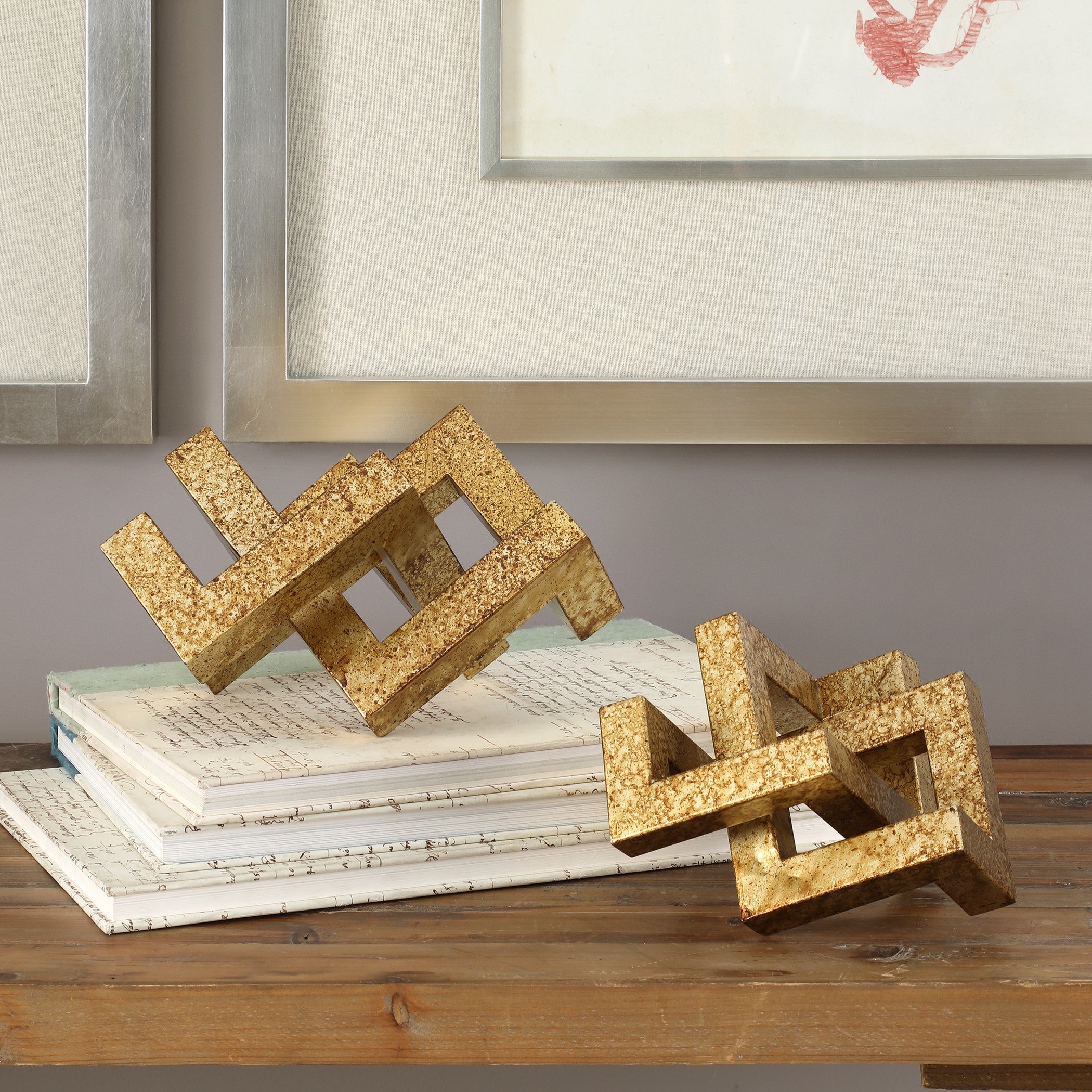 Ayan Gold Accents - Set of 2 by Uttermost
