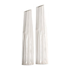 Kenley Crackled White Vases - Set of 2 by Uttermost