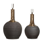 Arnav Matte Black Bottles - Set of 2 by Uttermost