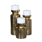 Amina Antique Brass Candleholders - Set of 3 by Uttermost