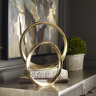 Jimena Gold Ring Sculptures - Set of 2 by Uttermost