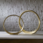 Jimena Gold Ring Sculptures - Set of 2 by Uttermost
