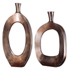 Kyler Textured Bronze Vases - Set of 2 by Uttermost