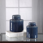 Saniya Blue Containers - Set of 2 by Uttermost