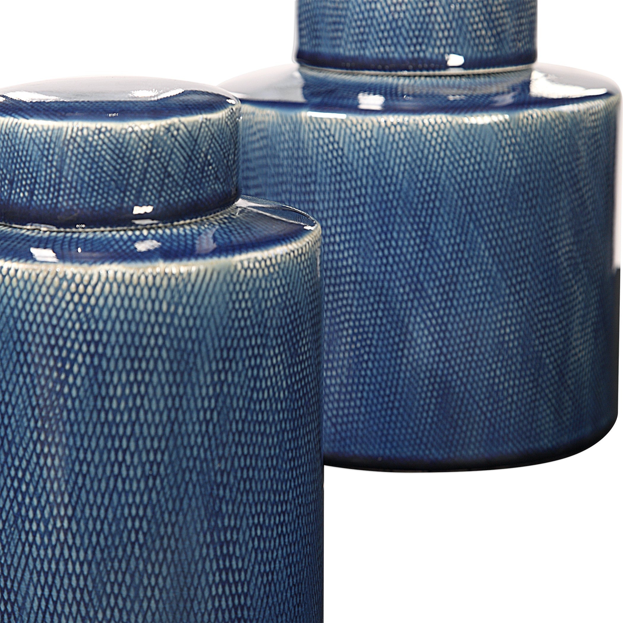 Saniya Blue Containers - Set of 2 by Uttermost