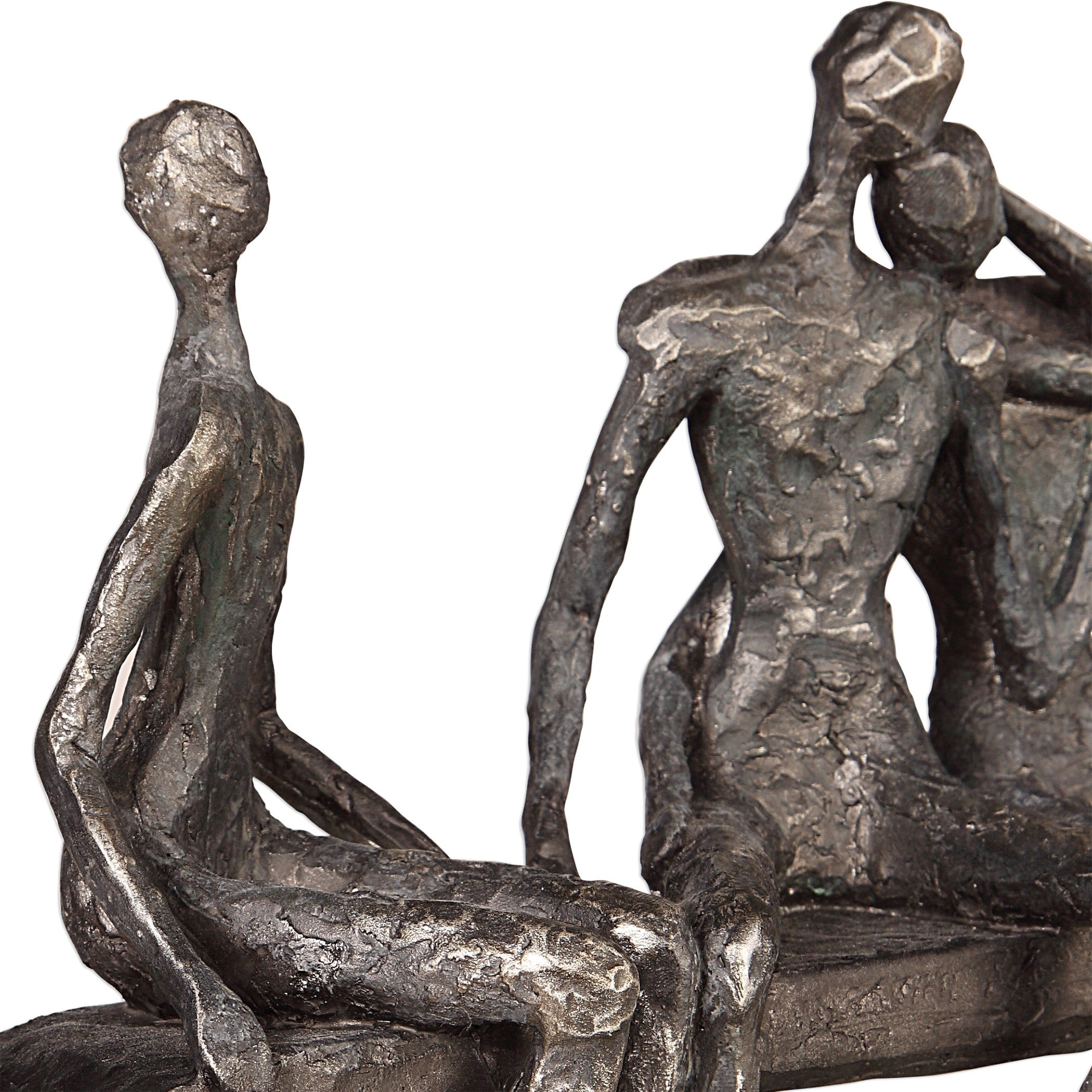 Camaraderie Aged Silver Figurine by Uttermost