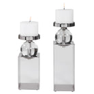 Lucian Nickel Candleholders - Set of 2 by Uttermost