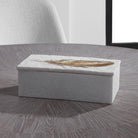 Nephele White Stone Box by Uttermost