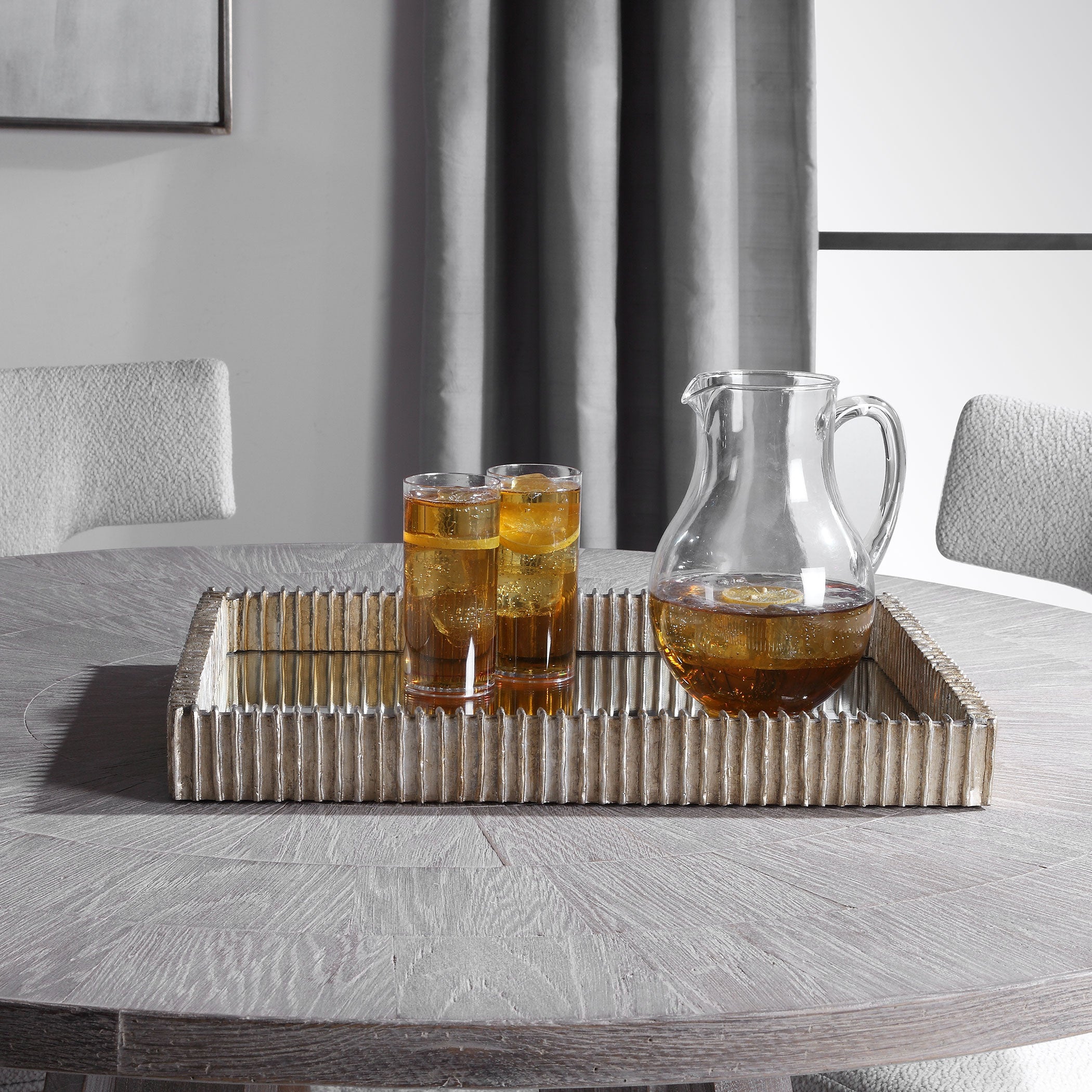 Talmage Silver Mirrored Tray by Uttermost