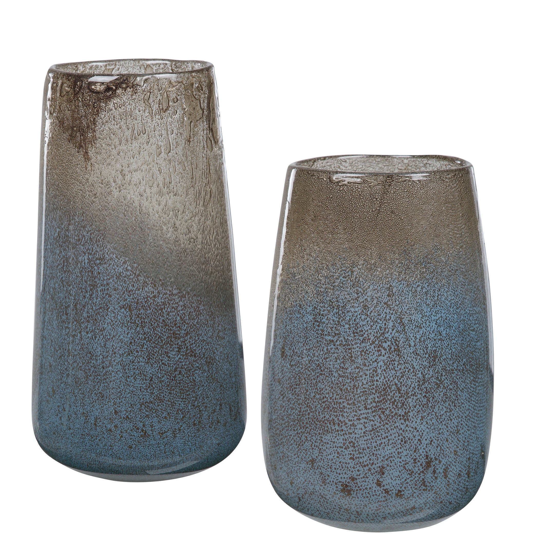 Ione Seeded Glass Vases - Set of 2 by Uttermost