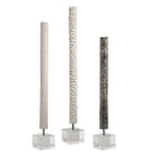 Makira Cylindrical Sculptures - Set of 3 by Uttermost