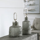 Storm Art Glass Bottles - Set of 2 by Uttermost