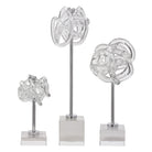 Neuron Glass Table Top Sculptures - Set of 3 by Uttermost