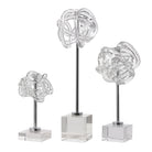 Neuron Glass Table Top Sculptures - Set of 3 by Uttermost
