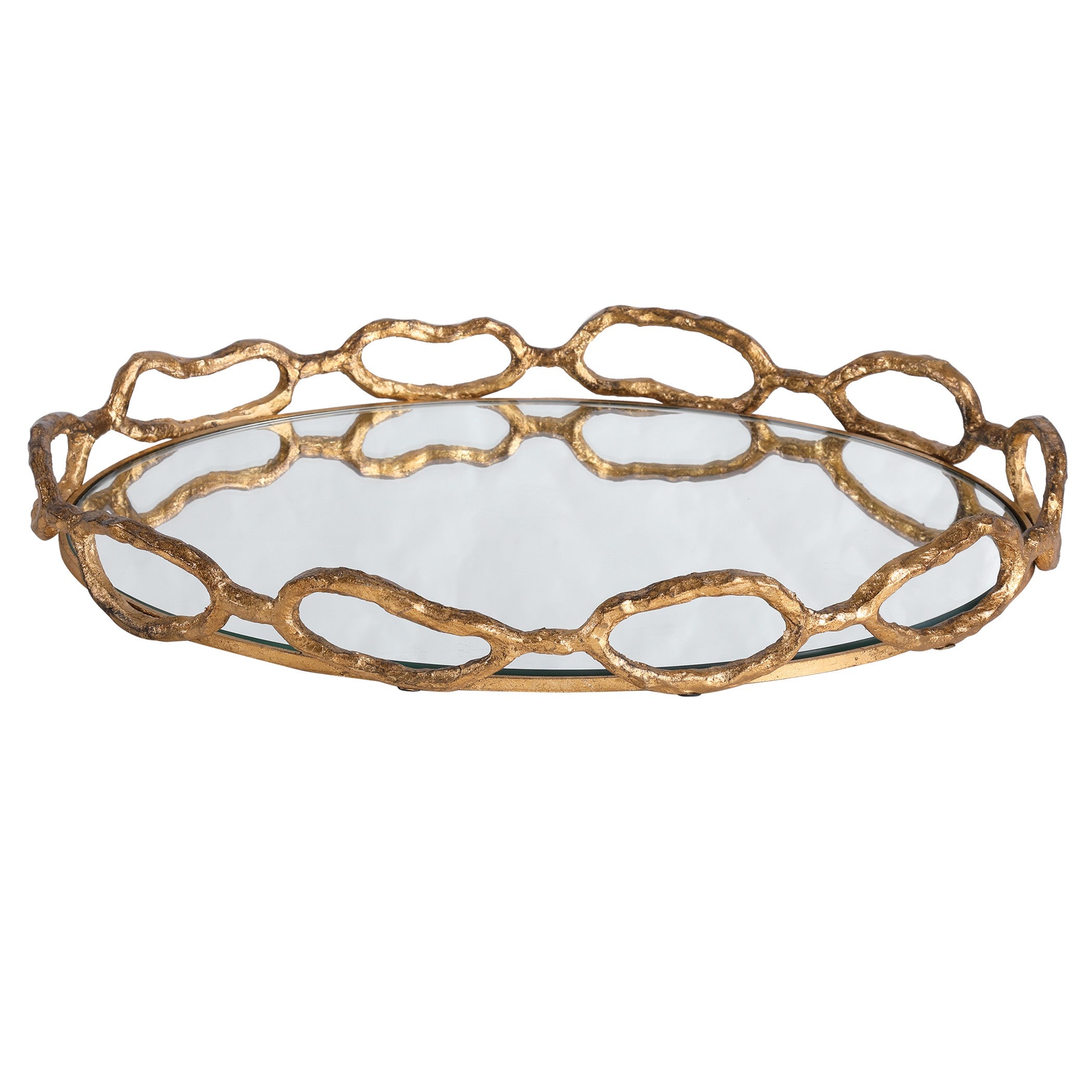 Cable Chain Mirrored Tray by Uttermost