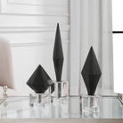 Alize Black Sculptures - Set of 3 by Uttermost