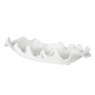 Ruffled Feathers Modern Indoor-Outdoor White Bowl by Uttermost