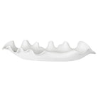 Ruffled Feathers Modern Indoor-Outdoor White Bowl by Uttermost