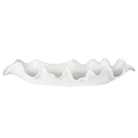 Ruffled Feathers Modern Indoor-Outdoor White Bowl by Uttermost