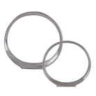 Orbits Nickel Ring Sculptures - Set of 2 by Uttermost