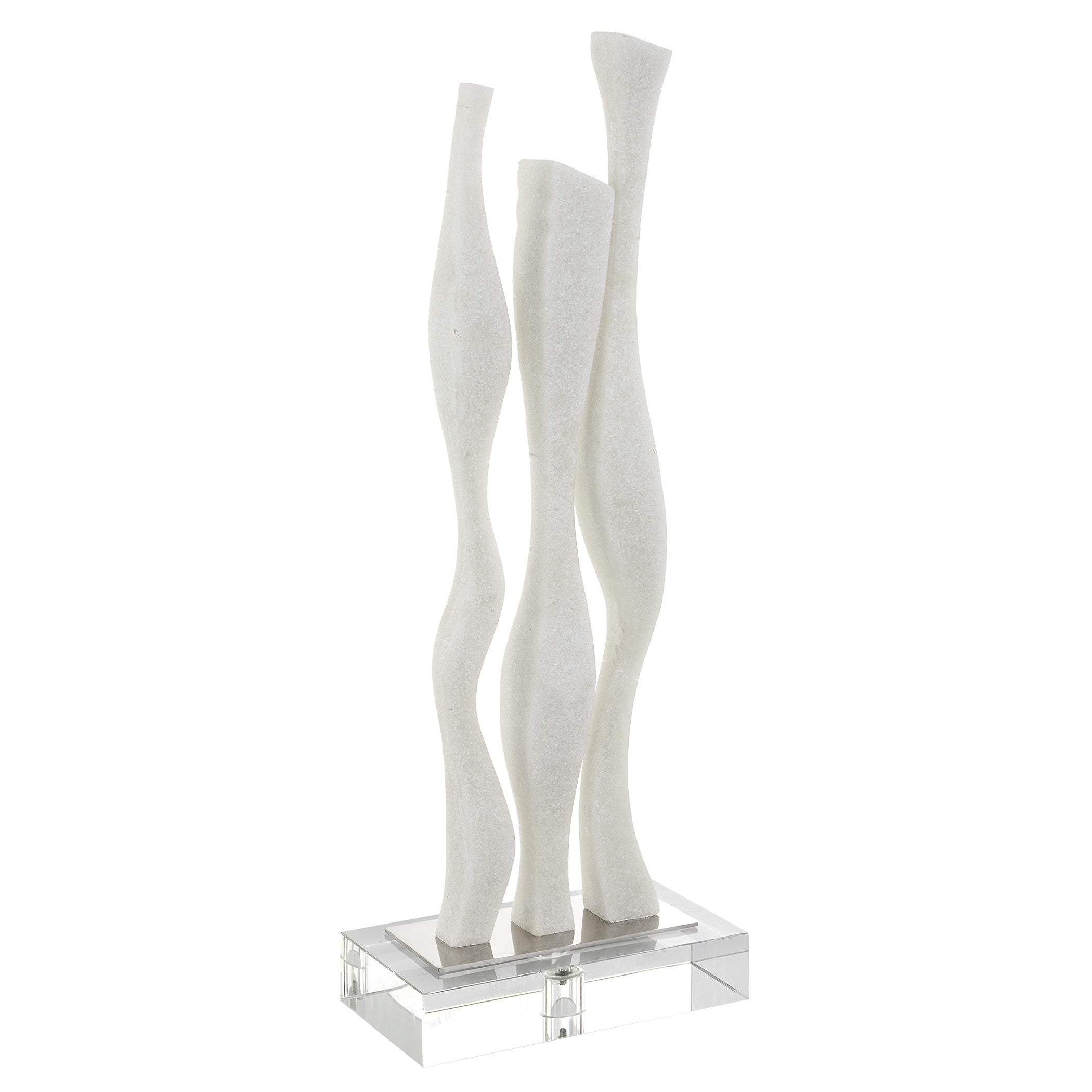 Gale White Marble Sculpture by Uttermost