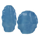 Ruffled Feathers Blue Vases - Set of 2 by Uttermost