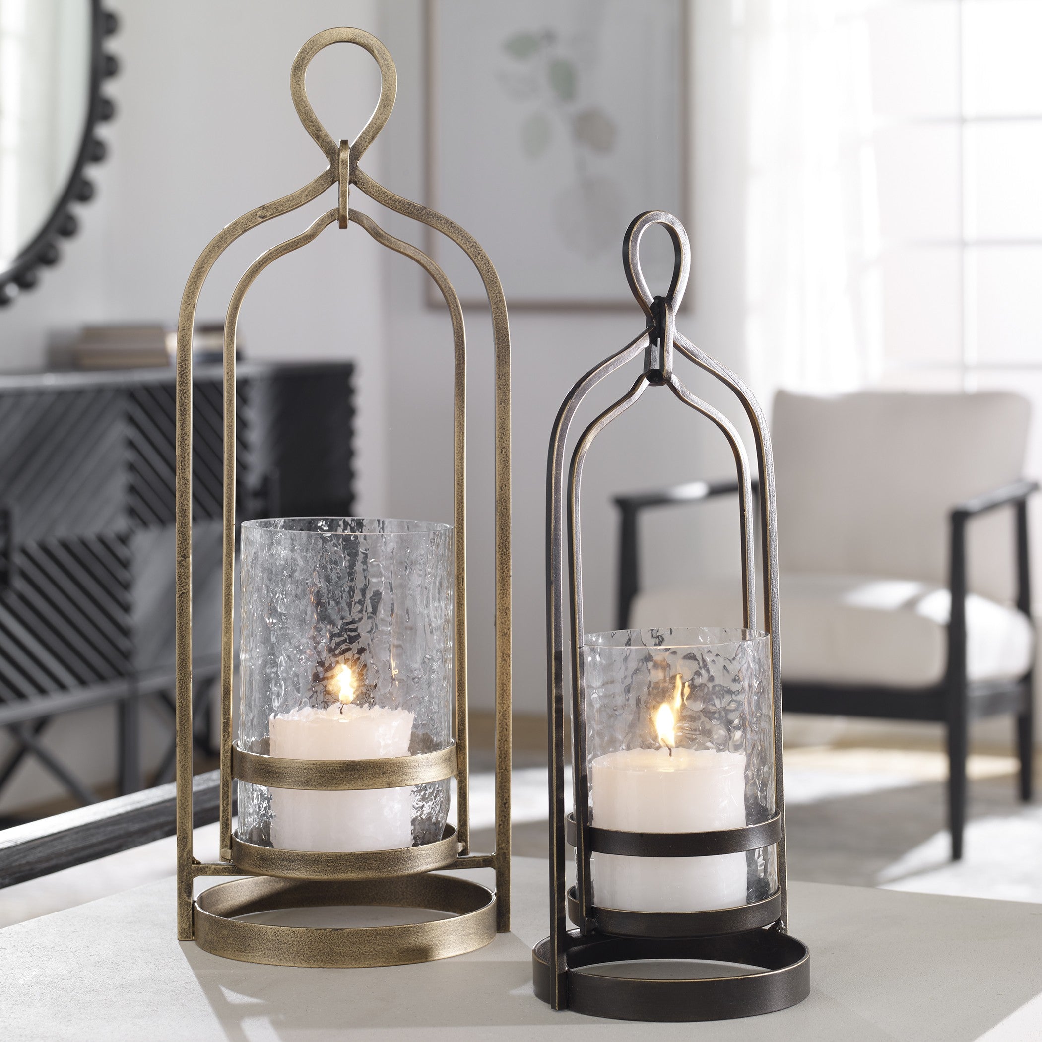 Shepherd Bronze Candleholder by Uttermost