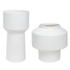 Illumina Abstract White Vases - Set of 2 by Uttermost
