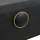 Lalique Black Shagreen Box by Uttermost