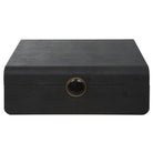 Lalique Black Shagreen Box by Uttermost
