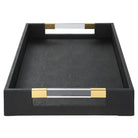 Wessex Black Shagreen Tray by Uttermost