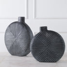 Viewpoint Aged Black Vases - Set of 2 by Uttermost
