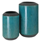 Maui Aqua Blue Vases - Set of 2 by Uttermost