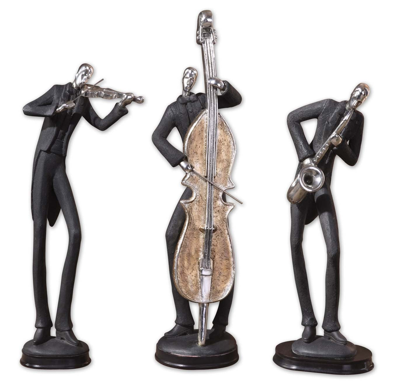 Musicians Decorative Figurines - Set of 3 by Uttermost