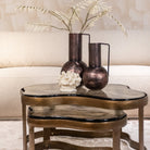 Fairfield Antique Brass & Glass Coffee Tables Set of 2 by Richmond Interiors