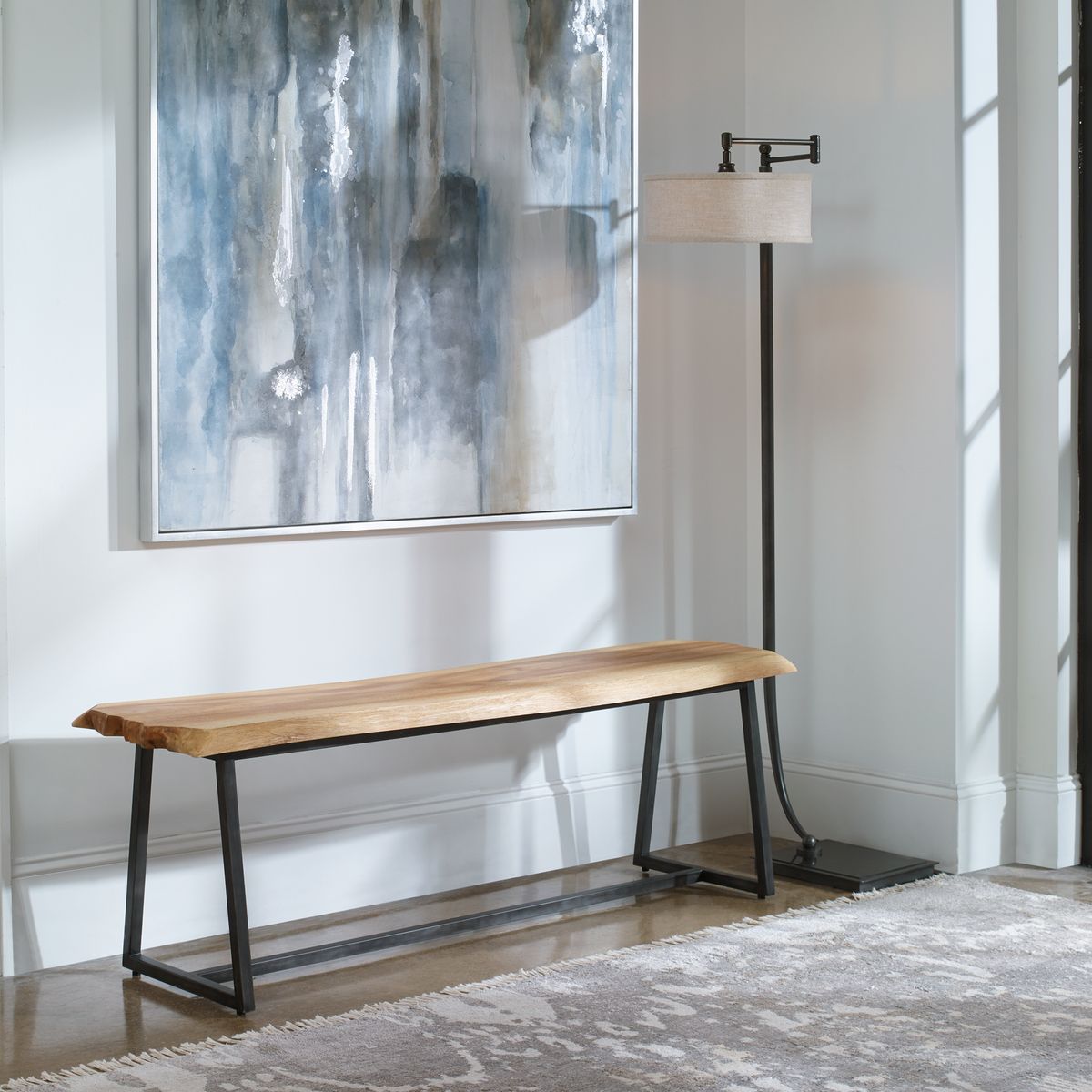 Laurel Wooden Bench by Uttermost