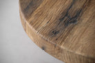 Reclaimed Oak Coffee Table Round by Keiichi