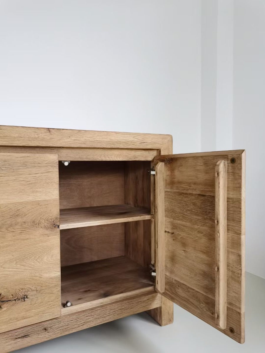 Reclaimed Oak 4 Door Sideboard by Keiichi