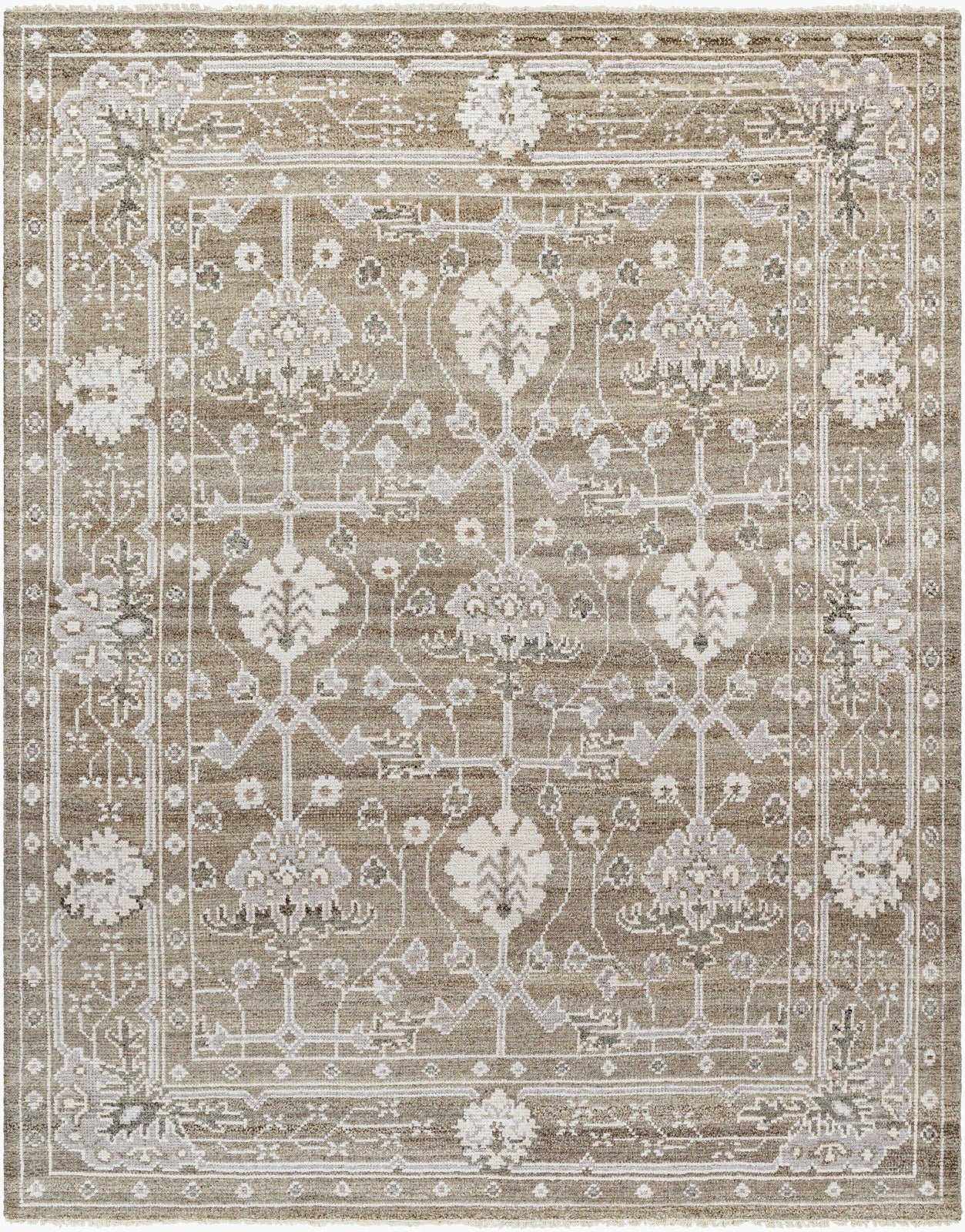Almeria Hand Knotted Neutral Rug by Keiichi