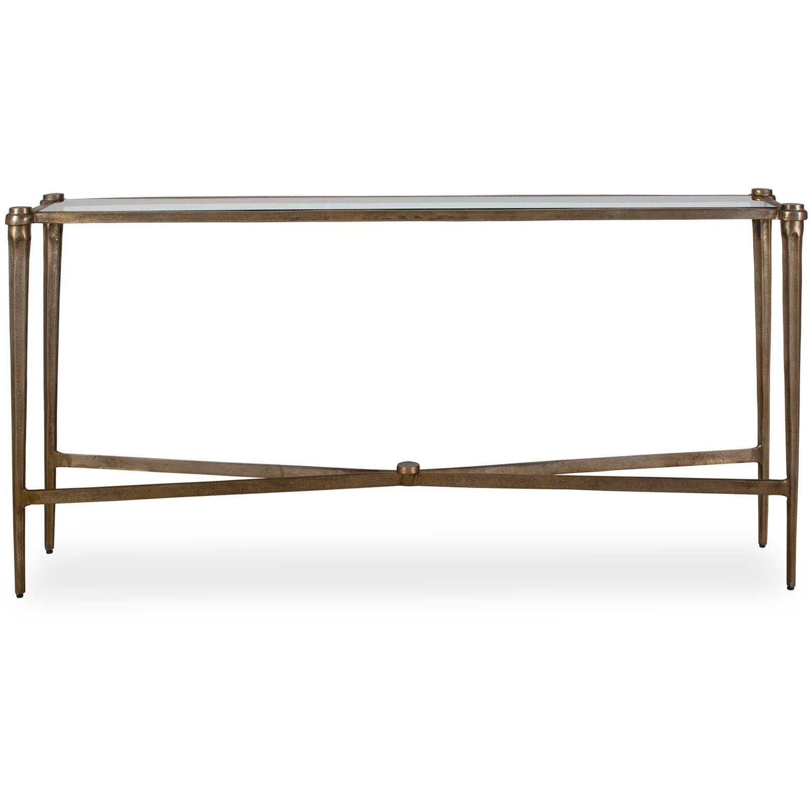 Amara Console Table in Antique Brass by Uttermost