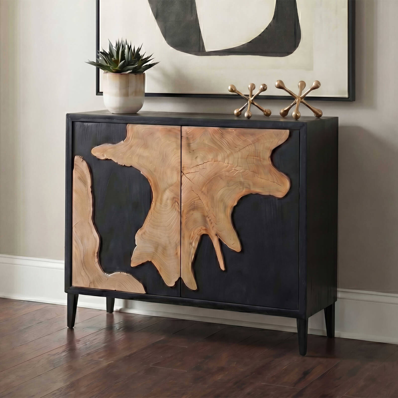 Andrei Teak Root Storage Cabinet by Uttermost