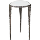 Arnold White Marble Accent Table Uttermost