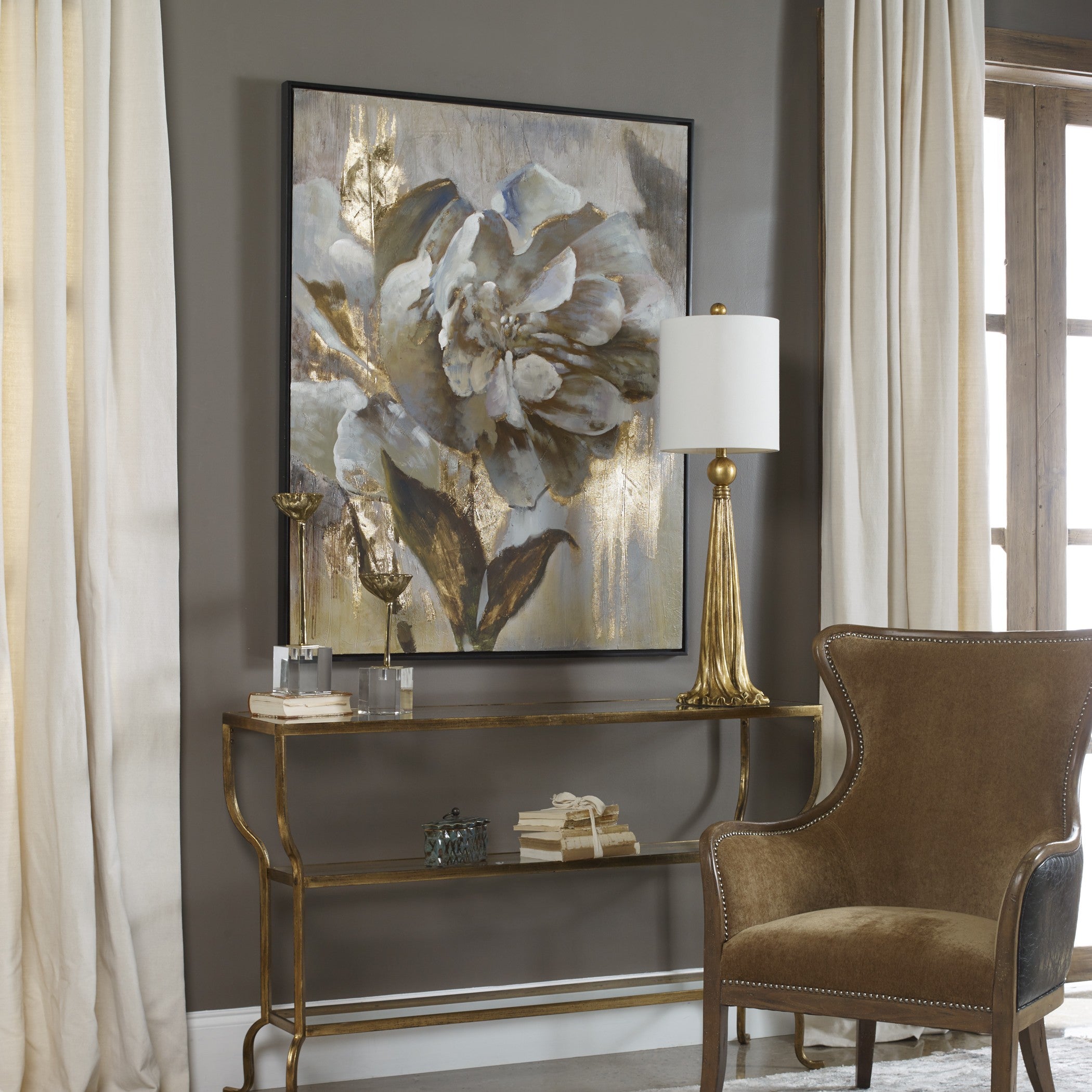 Dazzling Floral Art by Uttermost