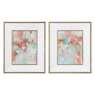 A Touch Of Blush And Rosewood Fences Art - Set of 2 by Uttermost