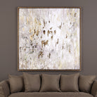 Golden Raindrops Modern Abstract Art by Uttermost
