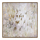 Golden Raindrops Modern Abstract Art by Uttermost