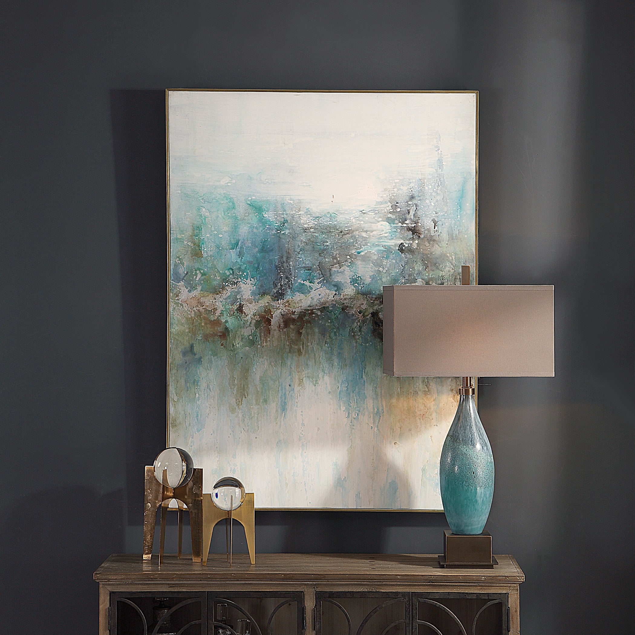Mountain Top Abstract Art by Uttermost