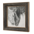 Horse Photography Framed Print in Black and White by Uttermost