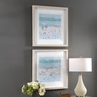 Sea Glass Sandbar Framed Prints - Set of 2 by Uttermost
